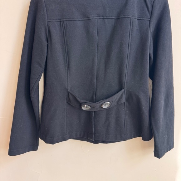 Nick and Mo Anthropologie Black V Neck Long Sleeve Knit Jacket Womens Size M - Picture 6 of 13